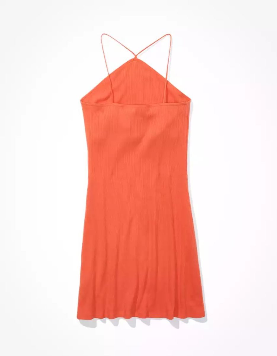 Mini Robe American Eagle AE Knit Bungee Cami Rouge Femme | FBM-41886375